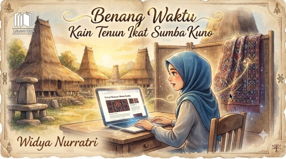 4. BENANG WAKTU KAIN TENUN IKAT SUMBA KUNO